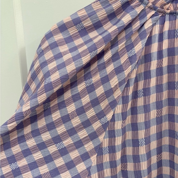 Hyacinth House Tuckernuck Sutton Purple Pink Gingham Mini Dress Size Small - Picture 10 of 15